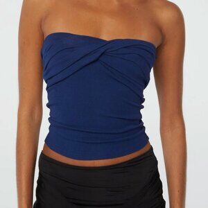 The Line by K Izzy Tube Top in Navy Blue